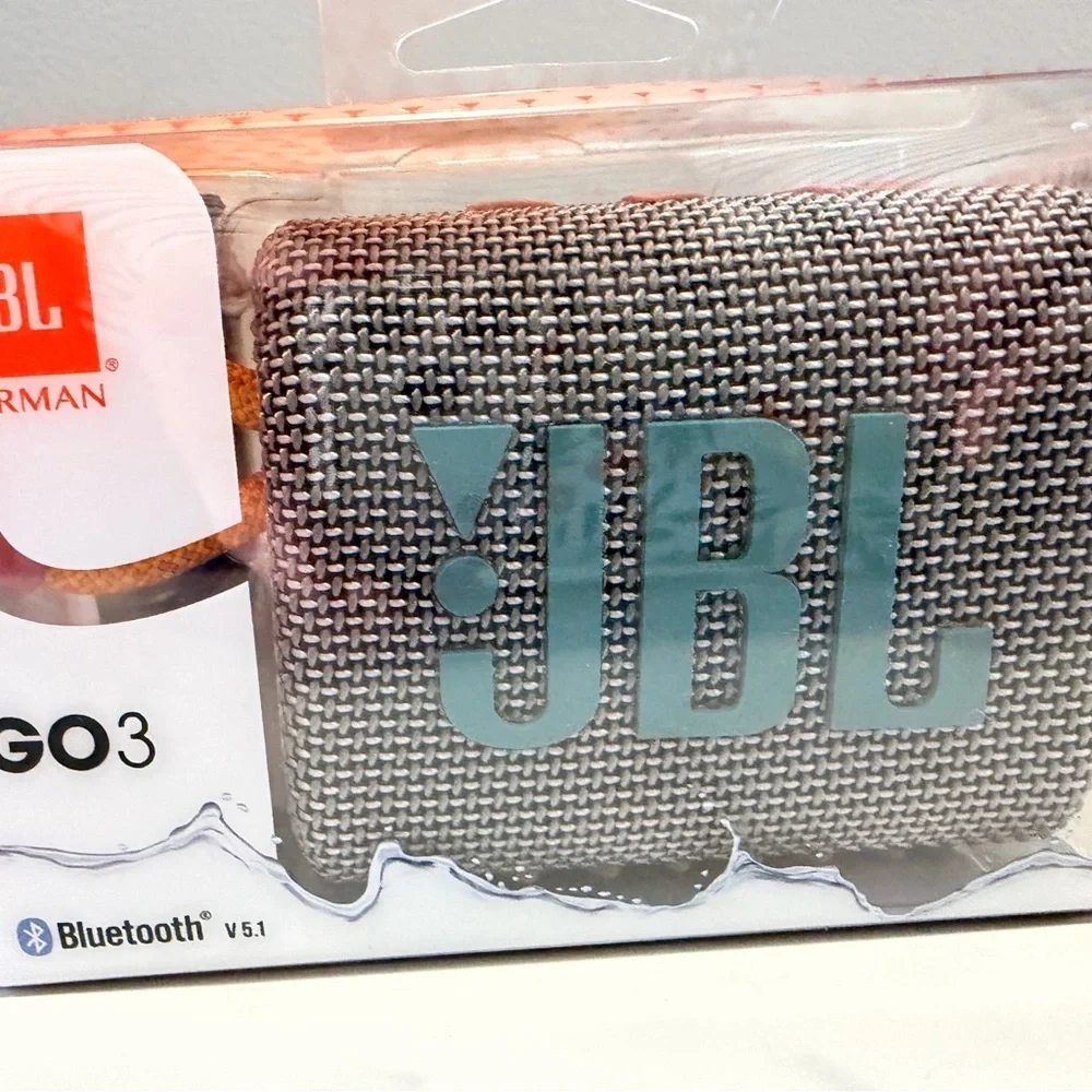 JBL Clip 4 and GO3 Bluetooth Speakers - teal, pink and Gray NEW ( set of two)